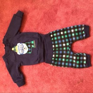 Newborn “So cool” polar bear sweatsuit